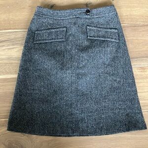Paul & Joe dark brown tweed skirt - size 38